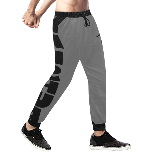 Yahshua Joggers (Gray) Men's All Over Print Sweatpants/Large Size (Model L11)