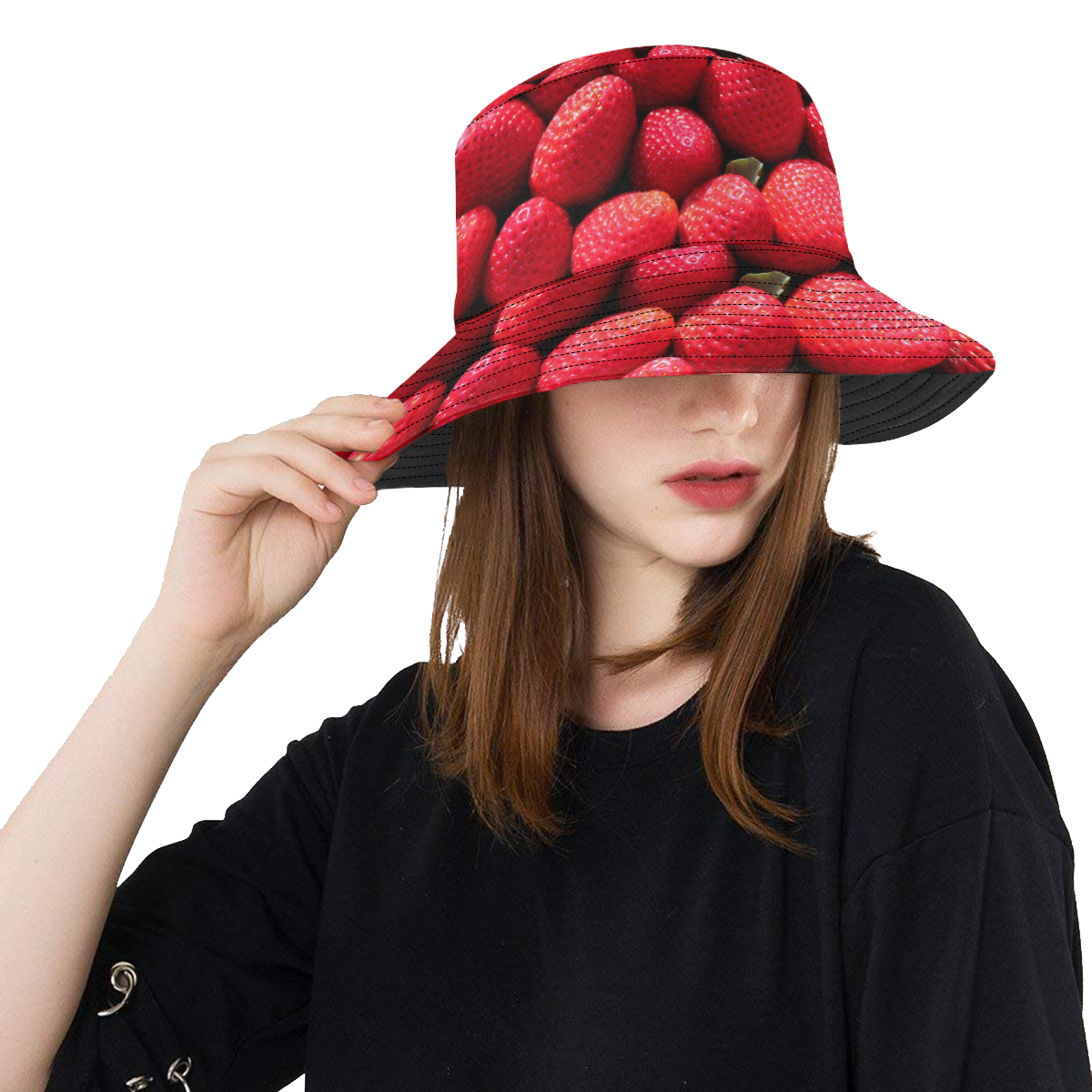 STRAWBERRIES All Over Print Bucket Hat