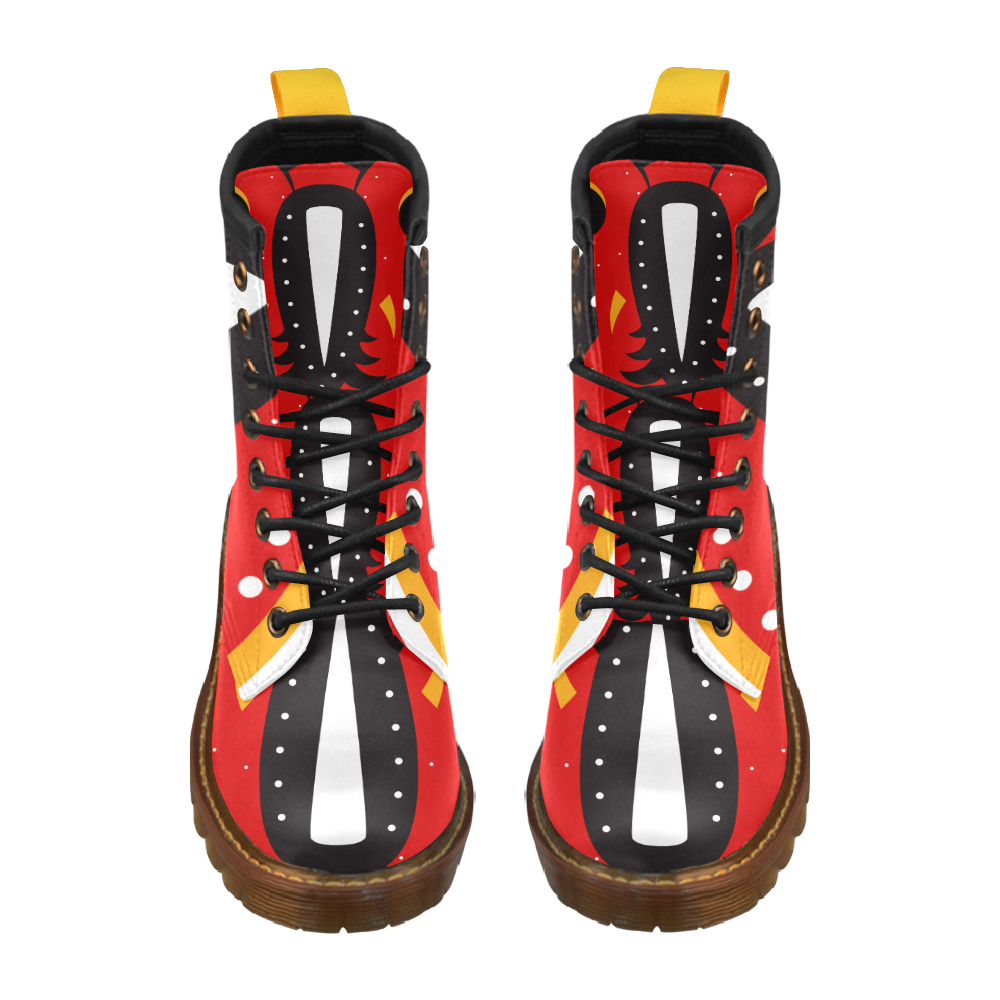 tribal ethnic High Grade PU Leather Martin Boots For Men Model 402H