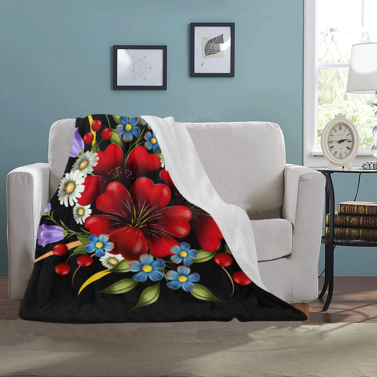 Bouquet Of Flowers Ultra-Soft Micro Fleece Blanket 40"x50"