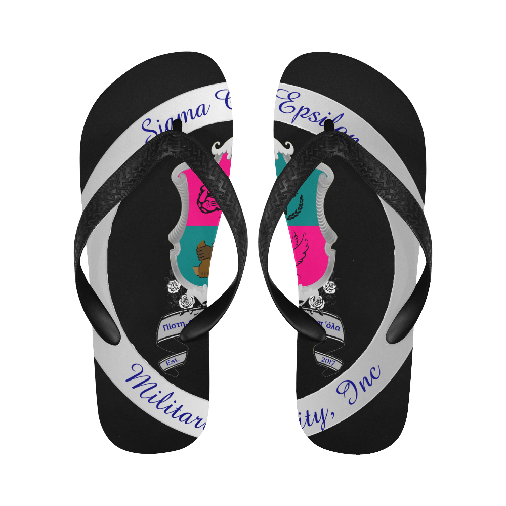 Sigma Chi Epsilon Flip Flops for Men/Women (Model 040)