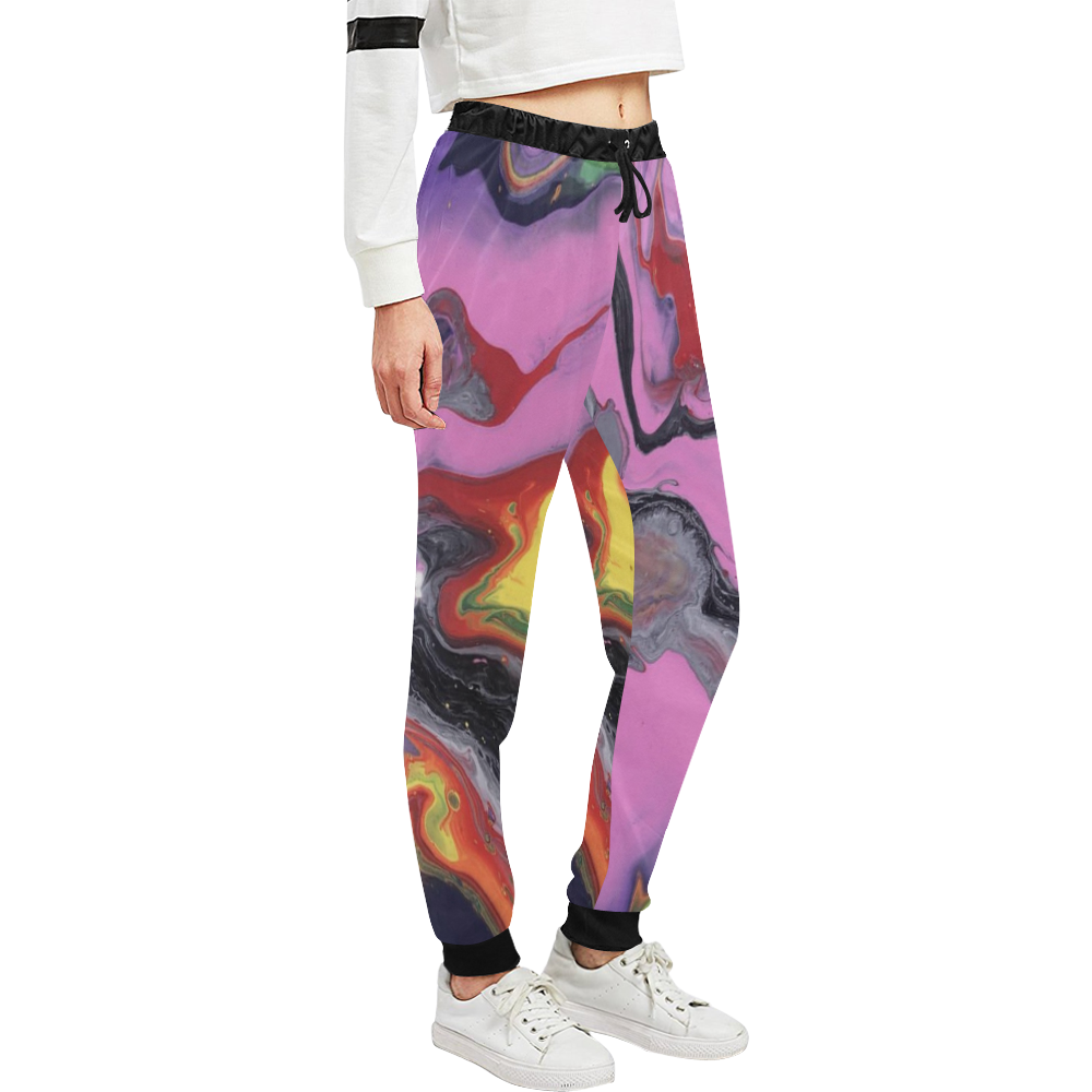Pretty In Pink Unisex All Over Print Sweatpants (Model L11)