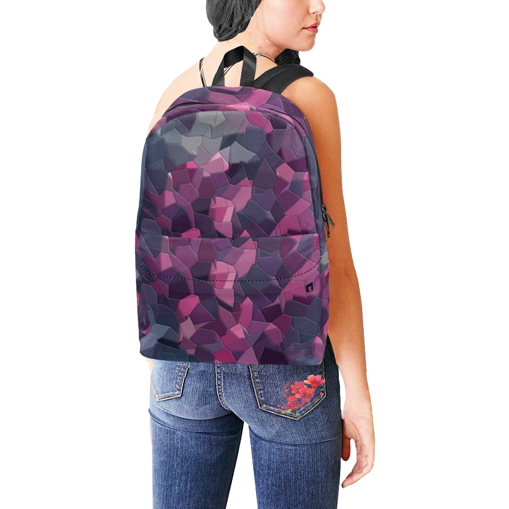 purple pink magenta mosaic #purple Unisex Classic Backpack (Model 1673)