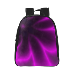 Purple Blossom School Backpack (Model 1601)(Small)