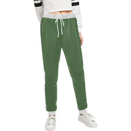 color artichoke green Unisex All Over Print Sweatpants (Model L11)