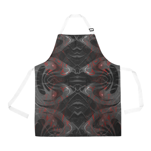 Red Dribled Voice Crew All Over Print Apron