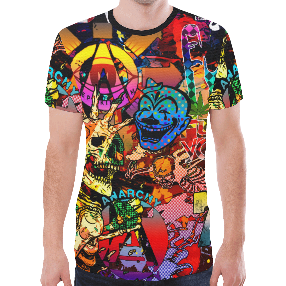 Punk Rock Shirt New All Over Print T-shirt for Men (Model T45)