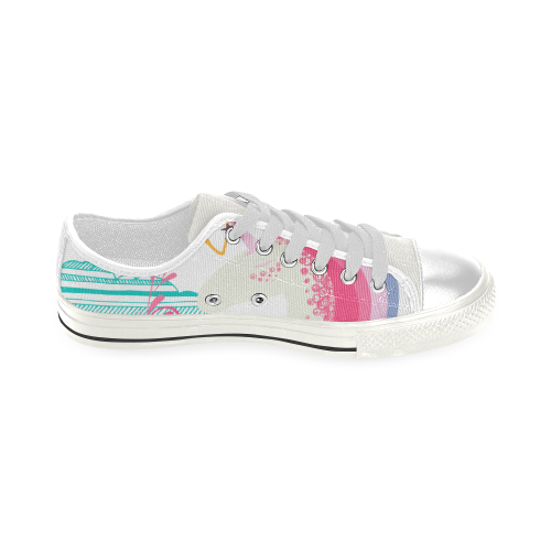 Unicorn Dream Low Top Canvas Shoes for Kid (Model 018)