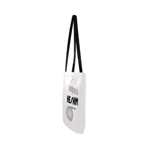 He/Him pronouns bilingual Reusable Shopping Bag Model 1660 (Two sides)