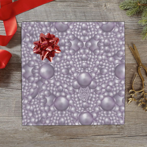 festive purple pearls Gift Wrapping Paper 58"x 23" (5 Rolls)