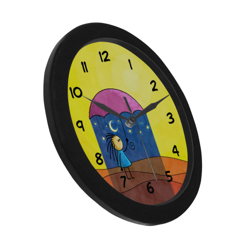 We Only Come Out At Night Circular Plastic Wall clock