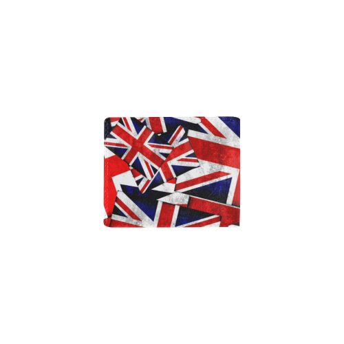 Union Jack British UK Flag Mini Bifold Wallet (Model 1674)