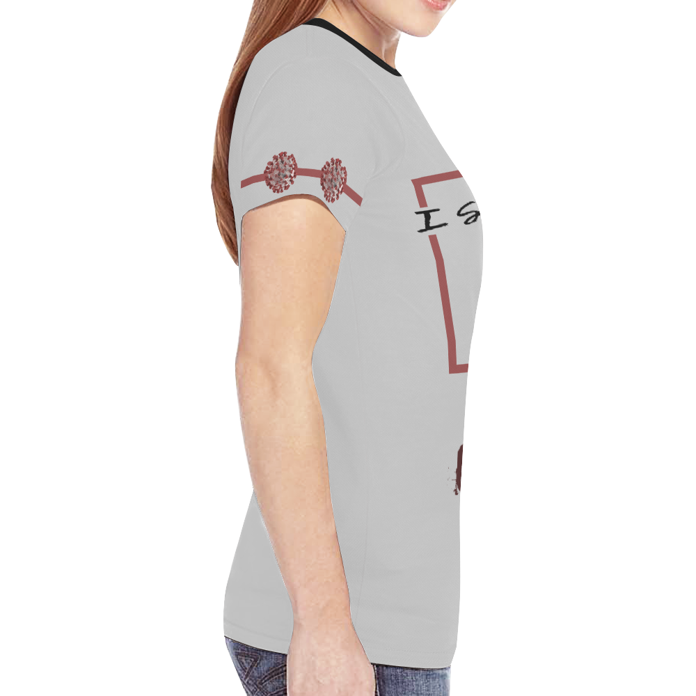 COVID New All Over Print T-shirt for Women (Model T45)