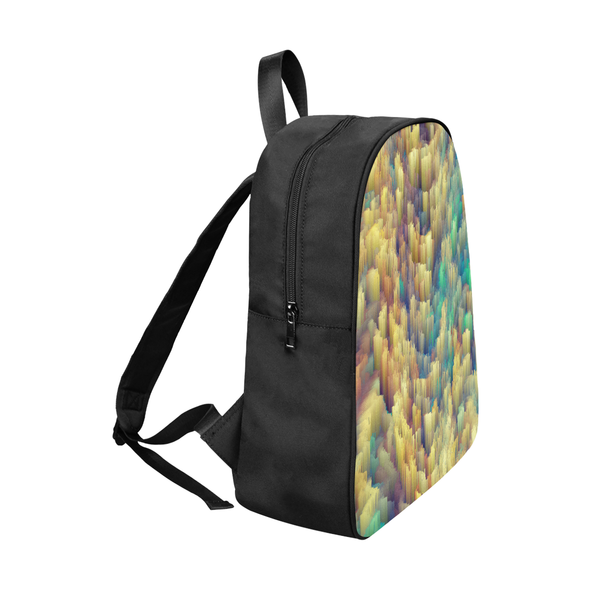 glitch art #colors Fabric School Backpack (Model 1682) (Large)