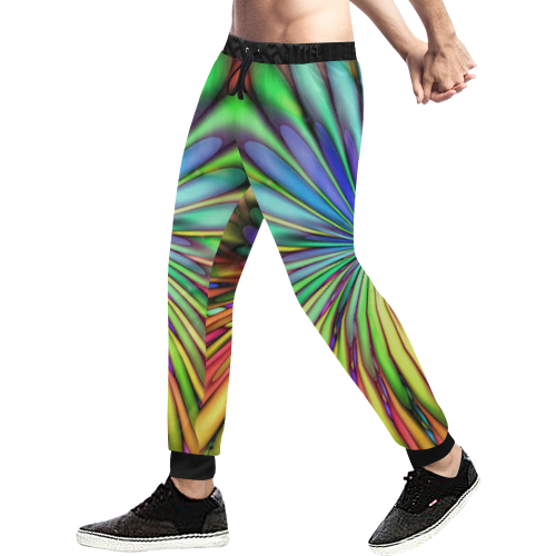 Flowing Feathers Men's All Over Print Sweatpants (Model L11)