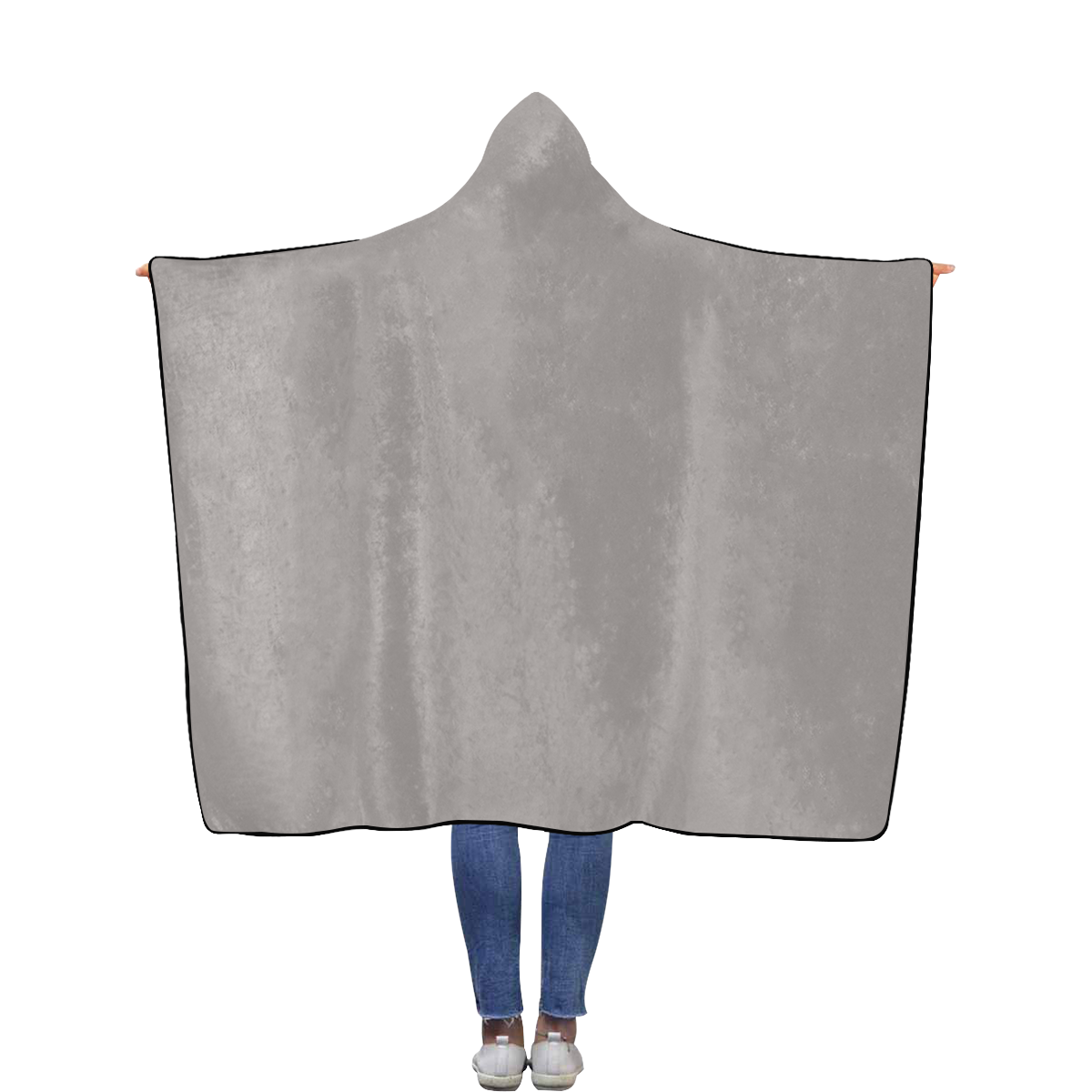 Ash Flannel Hooded Blanket 56''x80''