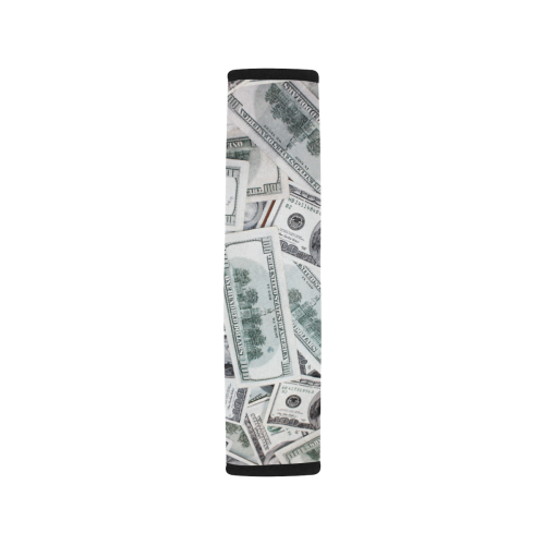 Cash Money / Hundred Dollar Bills Car Seat Belt Cover 7''x10''