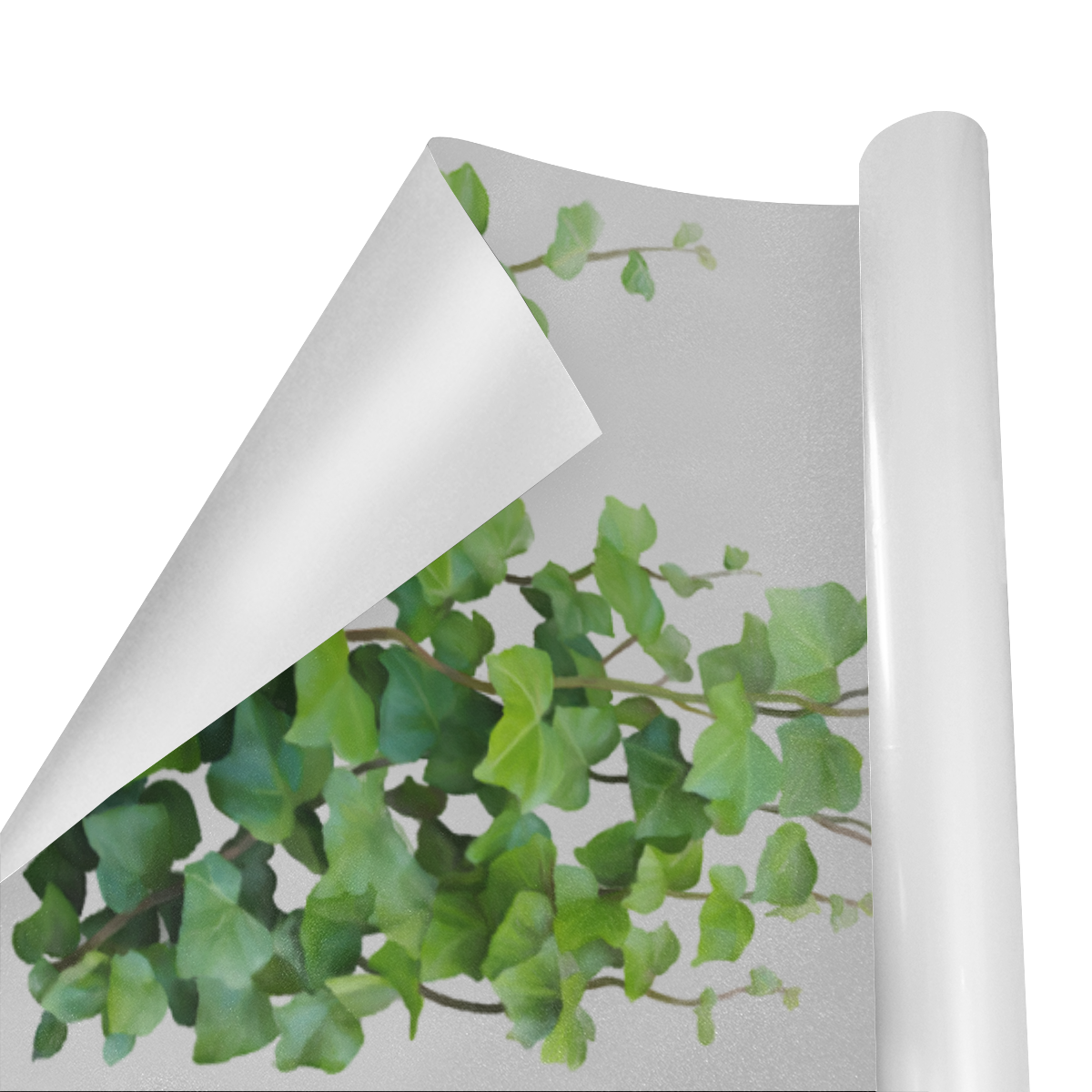 Vines, climbing plant watercolor - grey Gift Wrapping Paper 58"x 23" (5 Rolls)