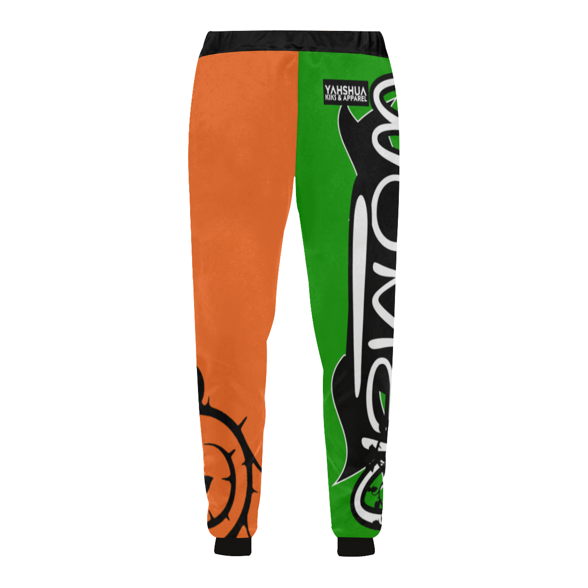 Orange/Neon Green Unisex All Over Print Sweatpants (Model L11)