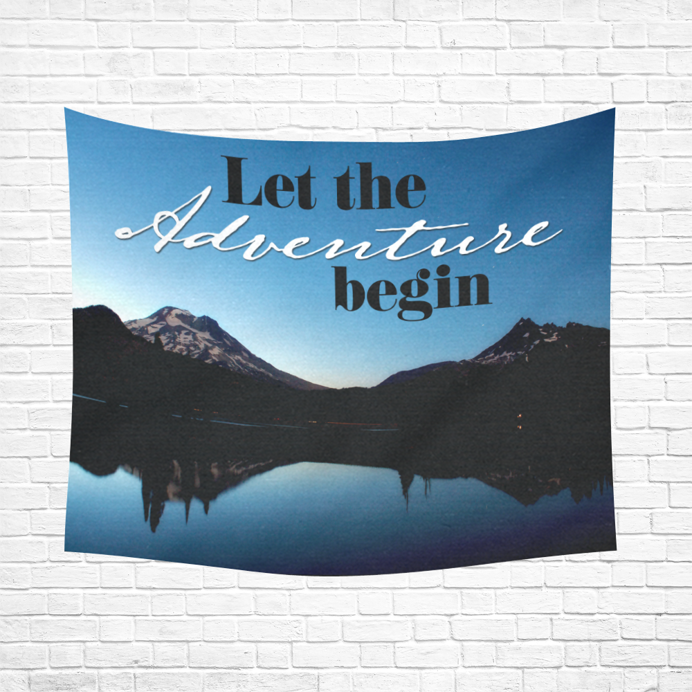 Let The Cotton Linen Wall Tapestry 60"x 51"