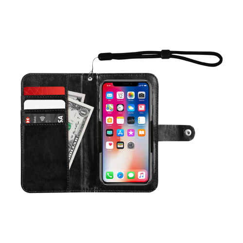 Canada Mobile Phone Wallet Flip Leather Purse for Mobile Phone/Small (Model 1704)