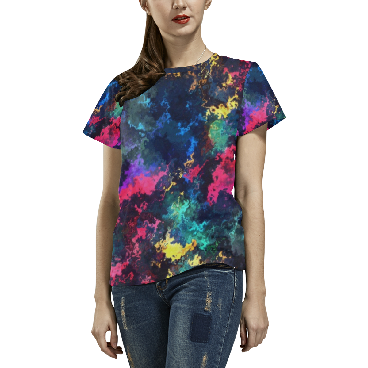 The colors of the soul All Over Print T-Shirt for Women (USA Size) (Model T40)