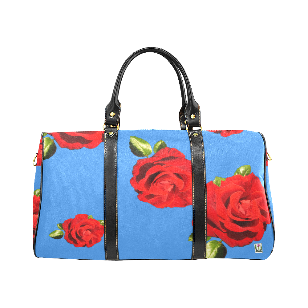 Fairlings Delight's Floral Luxury Collection- Red Rose Waterproof Travel Bag/Large 53086d7 New Waterproof Travel Bag/Large (Model 1639)