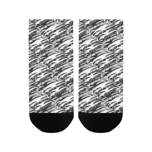 Alien Troops - Black & White Men's Ankle Socks