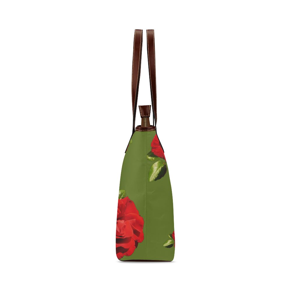 Fairlings Delight's Floral Luxury Collection- Red Rose Handbag 53086h1a17 Shoulder Tote Bag (Model 1646)