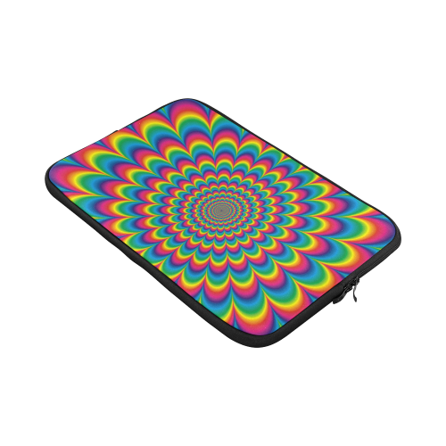 Crazy Psychedelic Flower Power Hippie Mandala Macbook Pro 17''