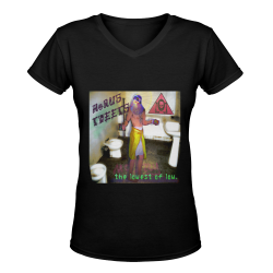Horus Tweets Album Women's Deep V-neck T-shirt (Model T19)