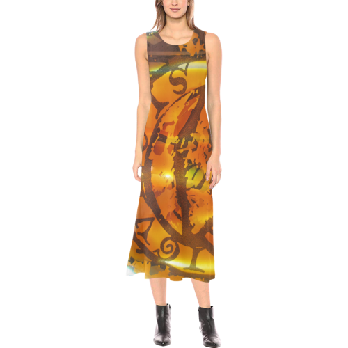 saint transfer Phaedra Sleeveless Open Fork Long Dress (Model D08)