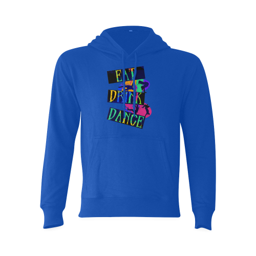 Break Dancing Colorful Blue Oceanus Hoodie Sweatshirt (NEW) (Model H03)