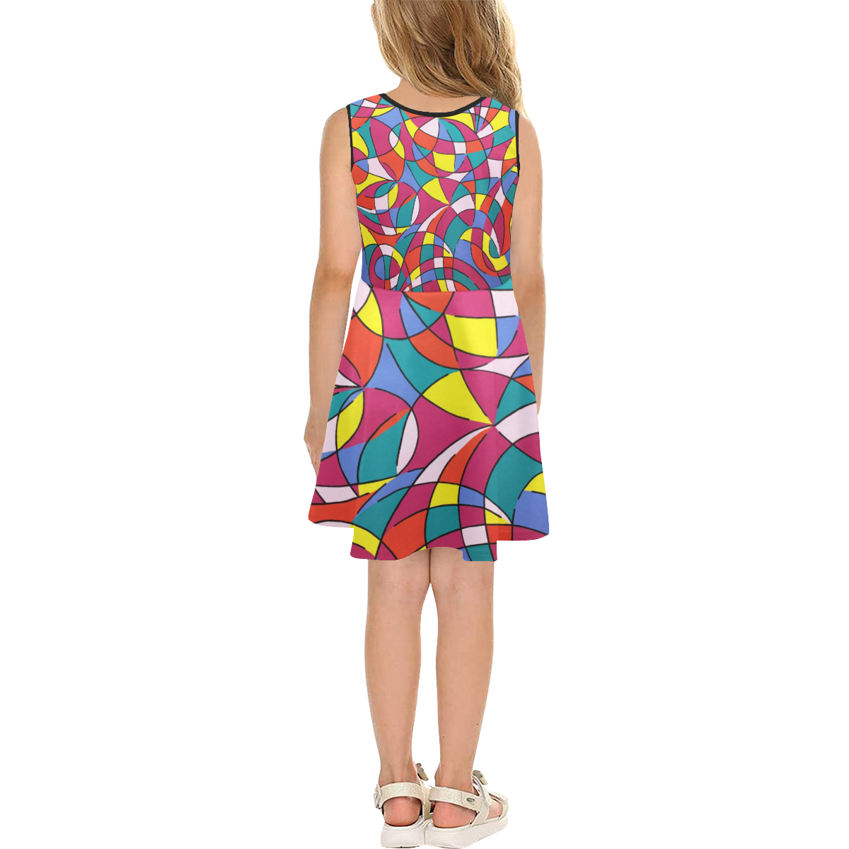 Sally Girls' Sleeveless Sundress (Model D56)