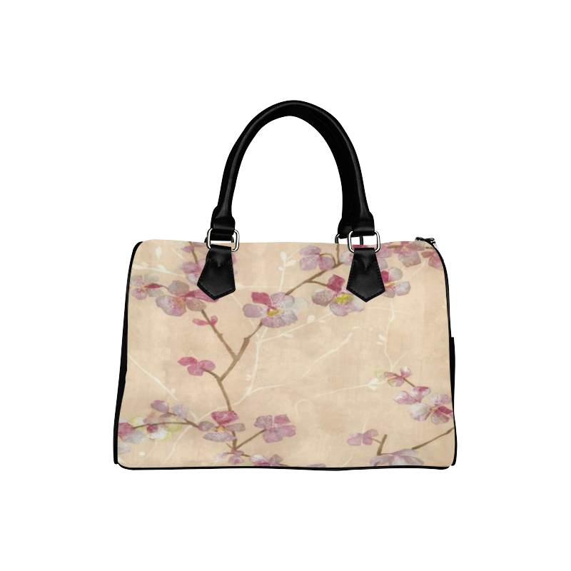 Awesome Japanese Cherry Blossoms Boston Handbag (Model 1621)