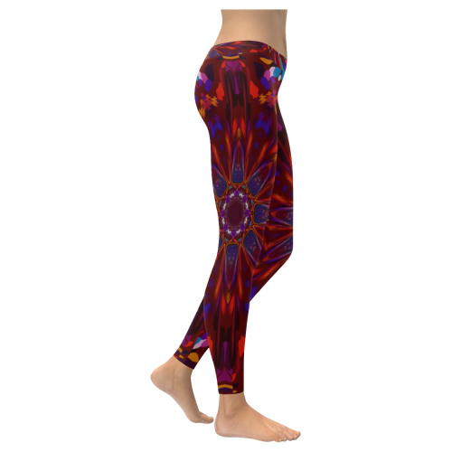 Blossom Women's Low Rise Leggings (Invisible Stitch) (Model L05)