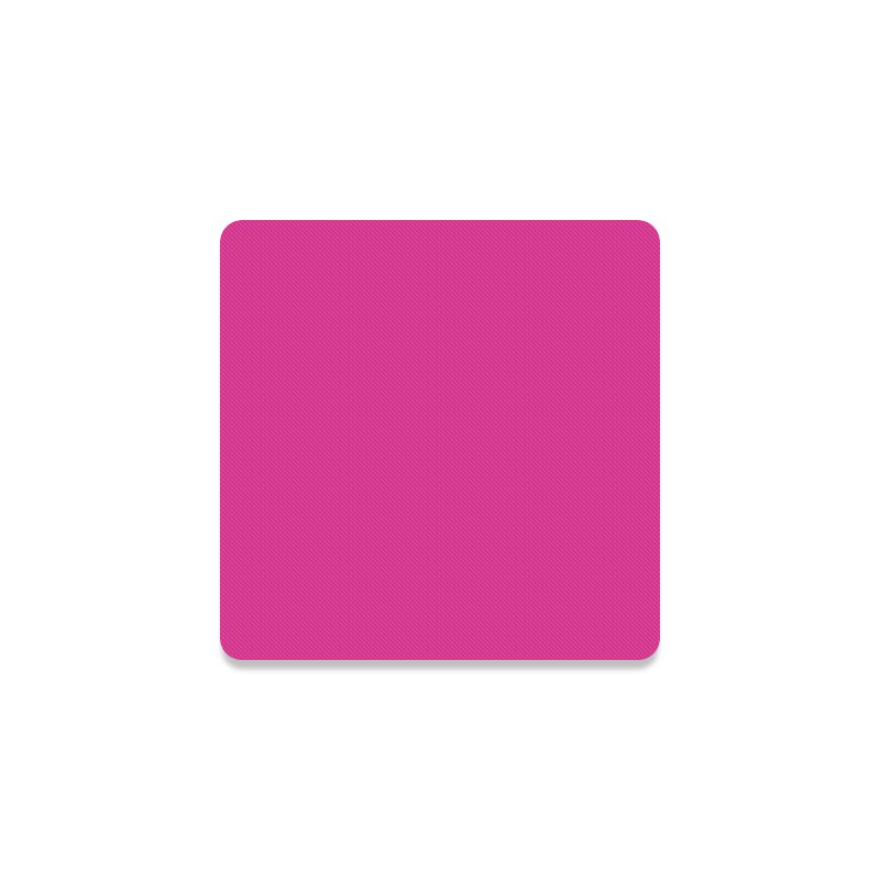 color Barbie pink Square Coaster