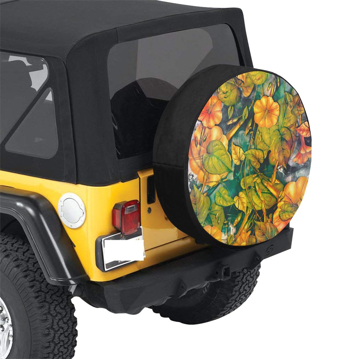 flowers #flowers #pattern 30 Inch Spare Tire Cover