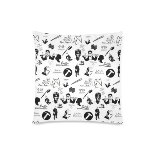Whedon Custom Zippered Pillow Case 18"x18" (one side)
