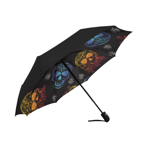 Sugar Skull Multi Anti-UV Auto-Foldable Umbrella (Underside Printing) (U06)