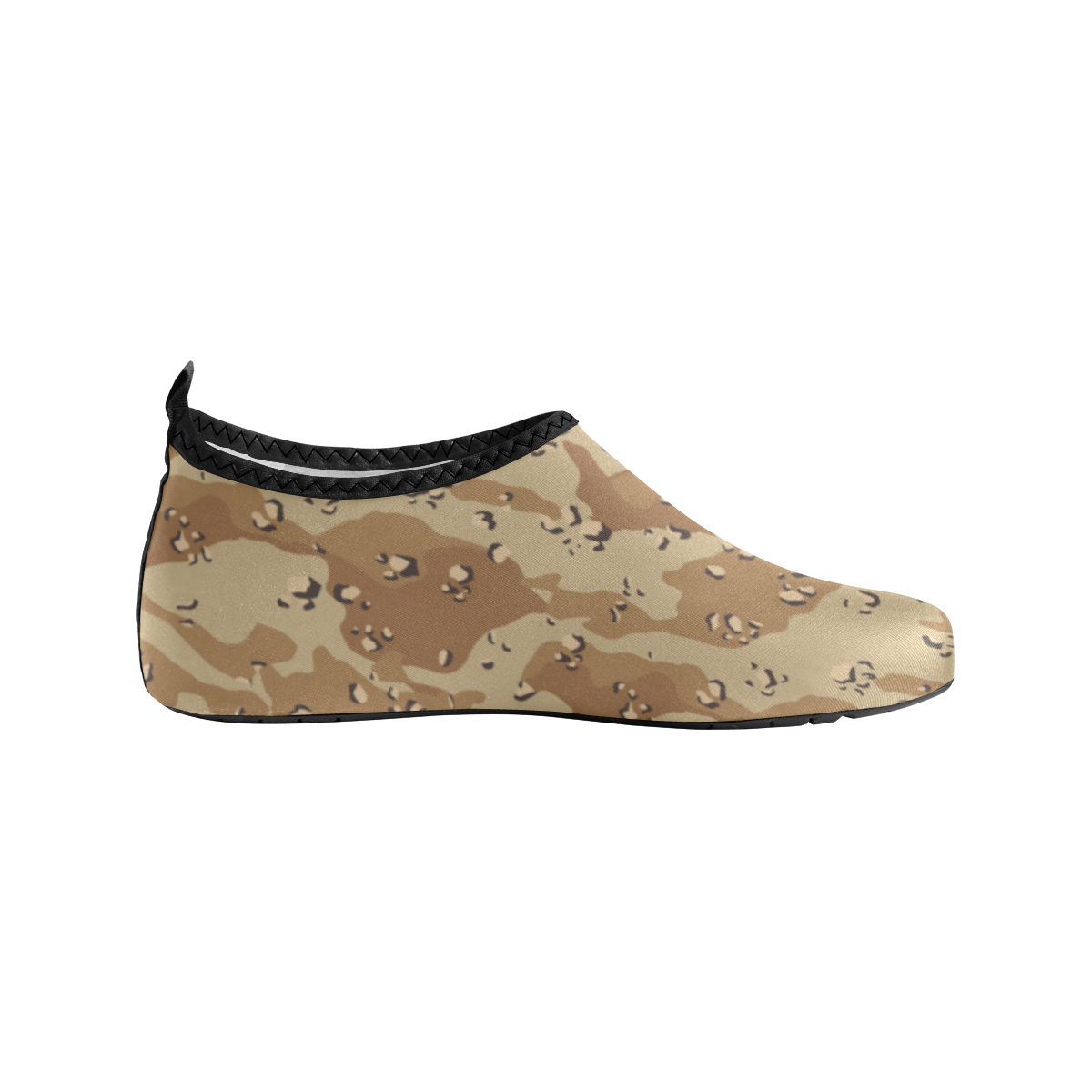Vintage Desert Brown Camouflage Women's Slip-On Water Shoes (Model 056)