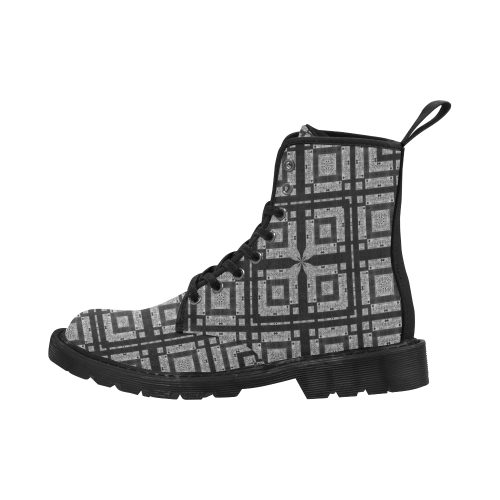 William Wraithe King Death Spade Martin Boots for Men (Black) (Model 1203H)