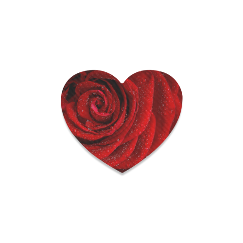 Red rosa Heart Coaster