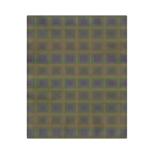 Pale purple golden multicolored multiple squares Duvet Cover 86"x70" ( All-over-print)