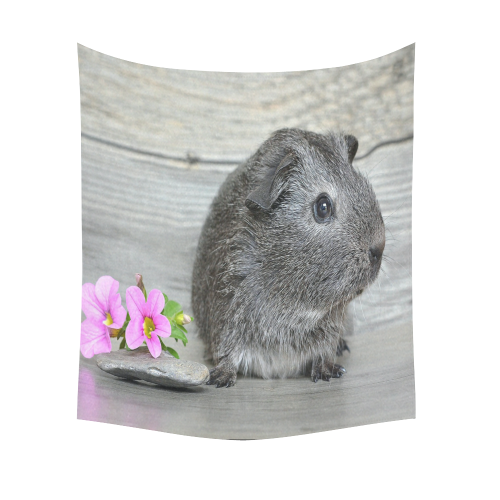 Little Guinea Pig Cotton Linen Wall Tapestry 51"x 60"