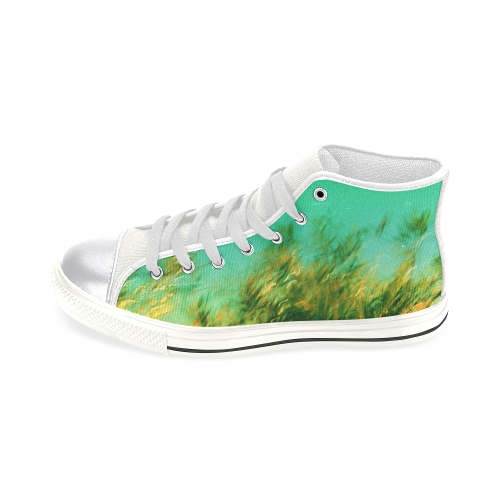 underwater feeling Women's Classic High Top Canvas Shoes (Model 017)