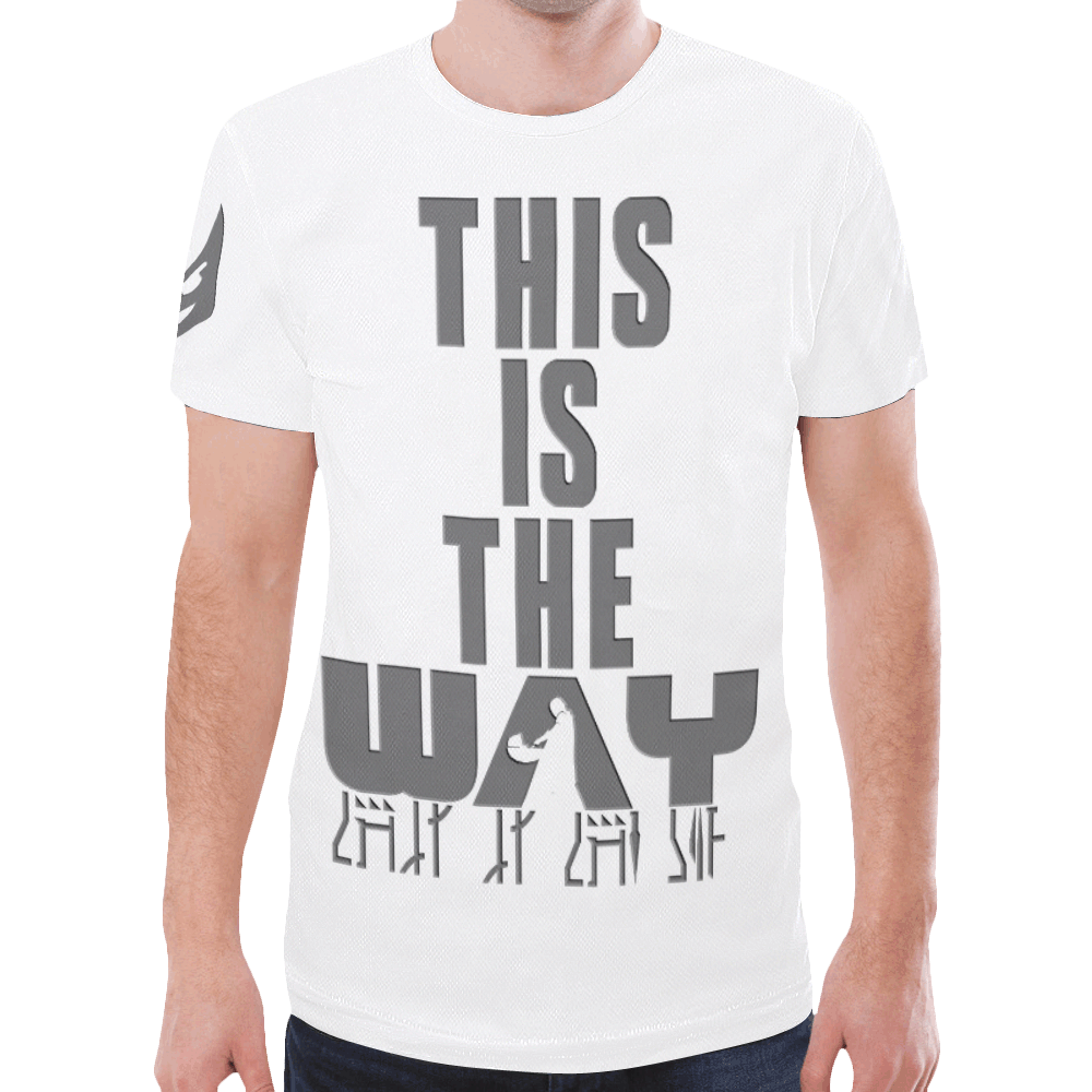 The Way Words White New All Over Print T-shirt for Men (Model T45)