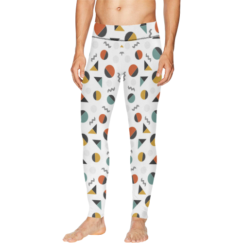 Geo Cutting Shapes All Over Print Meggings (Model L38)