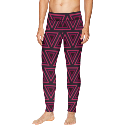 Tribal Ethnic Triangles All Over Print Meggings (Model L38)