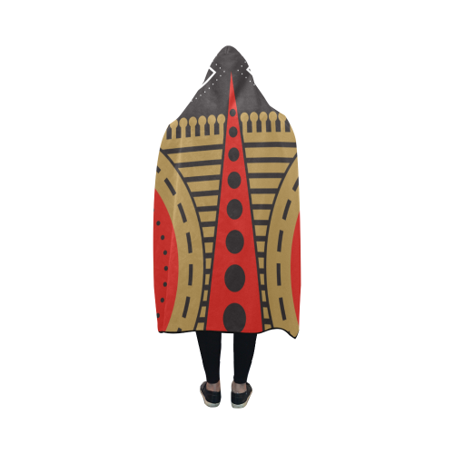 illuminati tribal Hooded Blanket 50''x40''